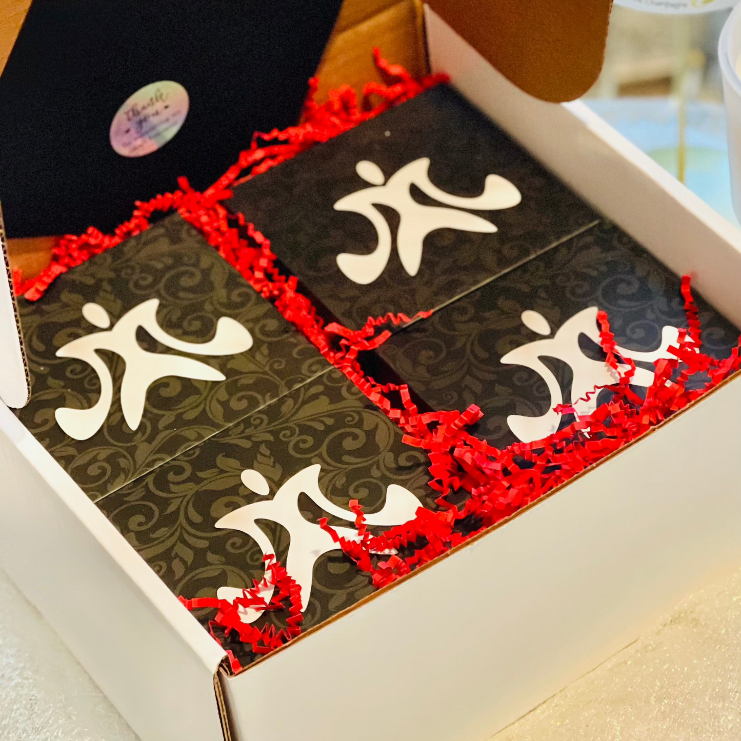 Aromatherapy| Luxury Soy Candle Pack infused Real Amethyst Crystals, Lavender Petal, Pink Champagne Scented, Clean Burn, 4 Medium 12 Oz Jar Candle, Include Bamboo Lid, Gift Box - MooreVisionCandle